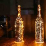 Wine bottle outdoor decor