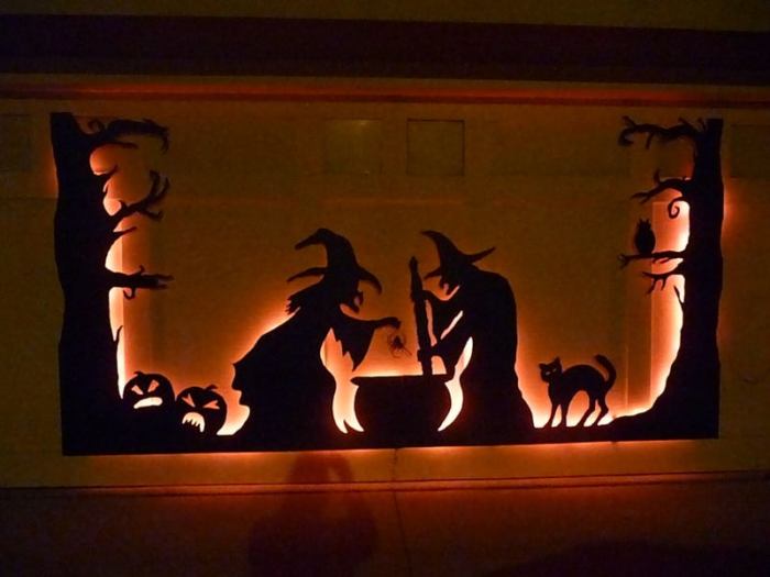 3 witches outdoor decor