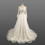 See through bodice wedding dress