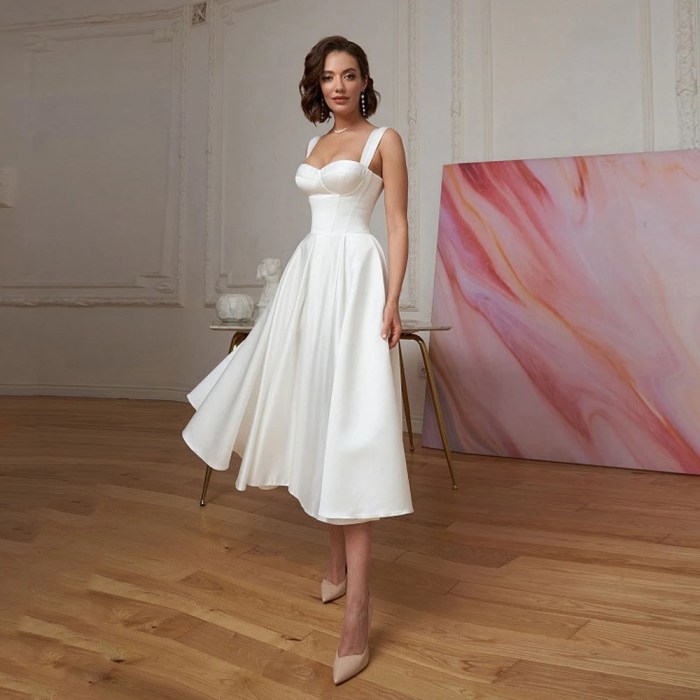 Wedding dress satin bridal italian dresses line neckline